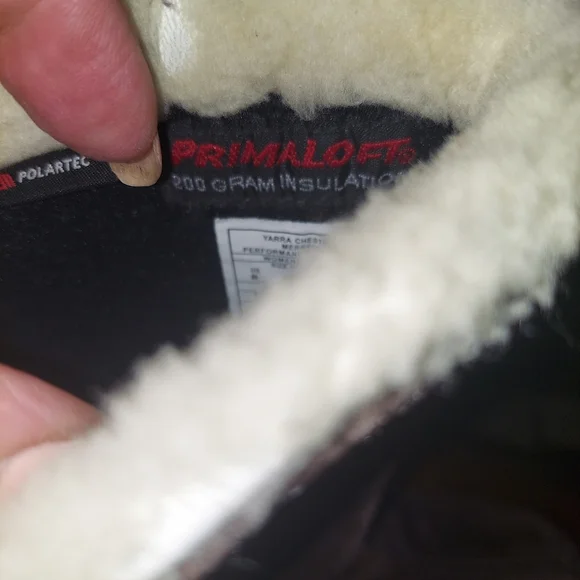 Merrell Yarra Womans Waterproof Boots Primaloft Polartec Lining Brown 8 Outside - Picture 7 of 10